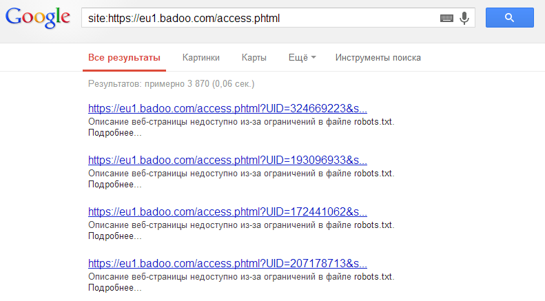 Badoo google