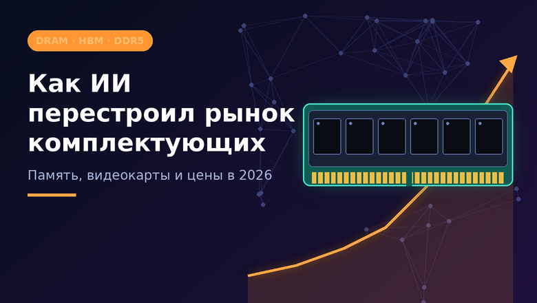 Как ИИ‑бум перестроил рынок компьютерных комплектующих: память, видеокарты и цены в 2 026 году