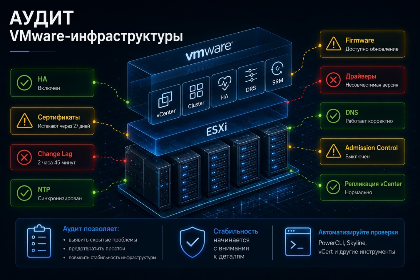 Что может быть не так с VMware, даже если все работает