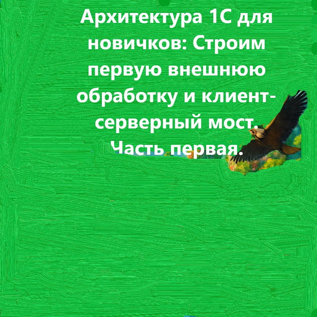 Архитектура 1С для новичков: Строим первую внешнюю обработку и клиент-серверный мост. Часть первая