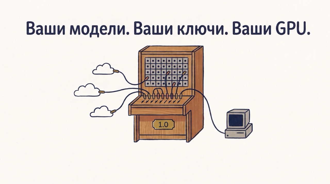 Keystone 1.0: LLM-шлюз, который не хардкодит модели, держит свои GPU и не теряет ключи