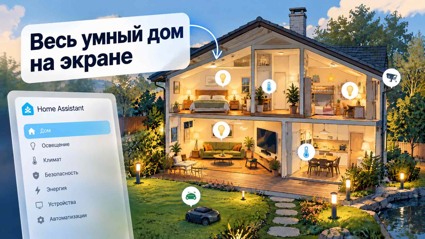 [Перевод] Как я превратил свой нарисованный дом в живой дашборд Home Assistant