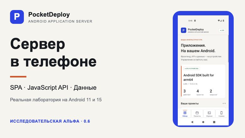 PocketDeploy: веб-приложение и свой Bluesky PDS на Android — что получилось и где пока пределы