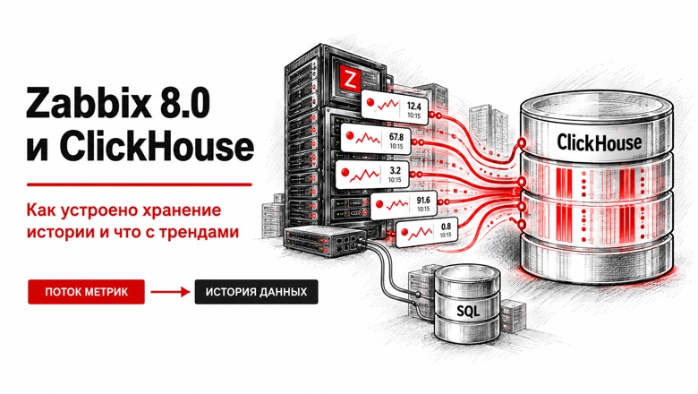 ClickHouse в Zabbix 8: как устроено хранение истории и что происходит с трендами