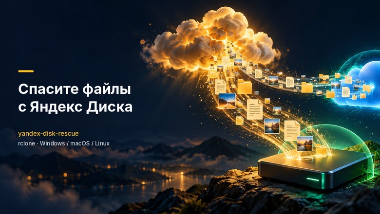 Как я выгружал 1,8 TB с Яндекс Диска после аварии в дата-центрах