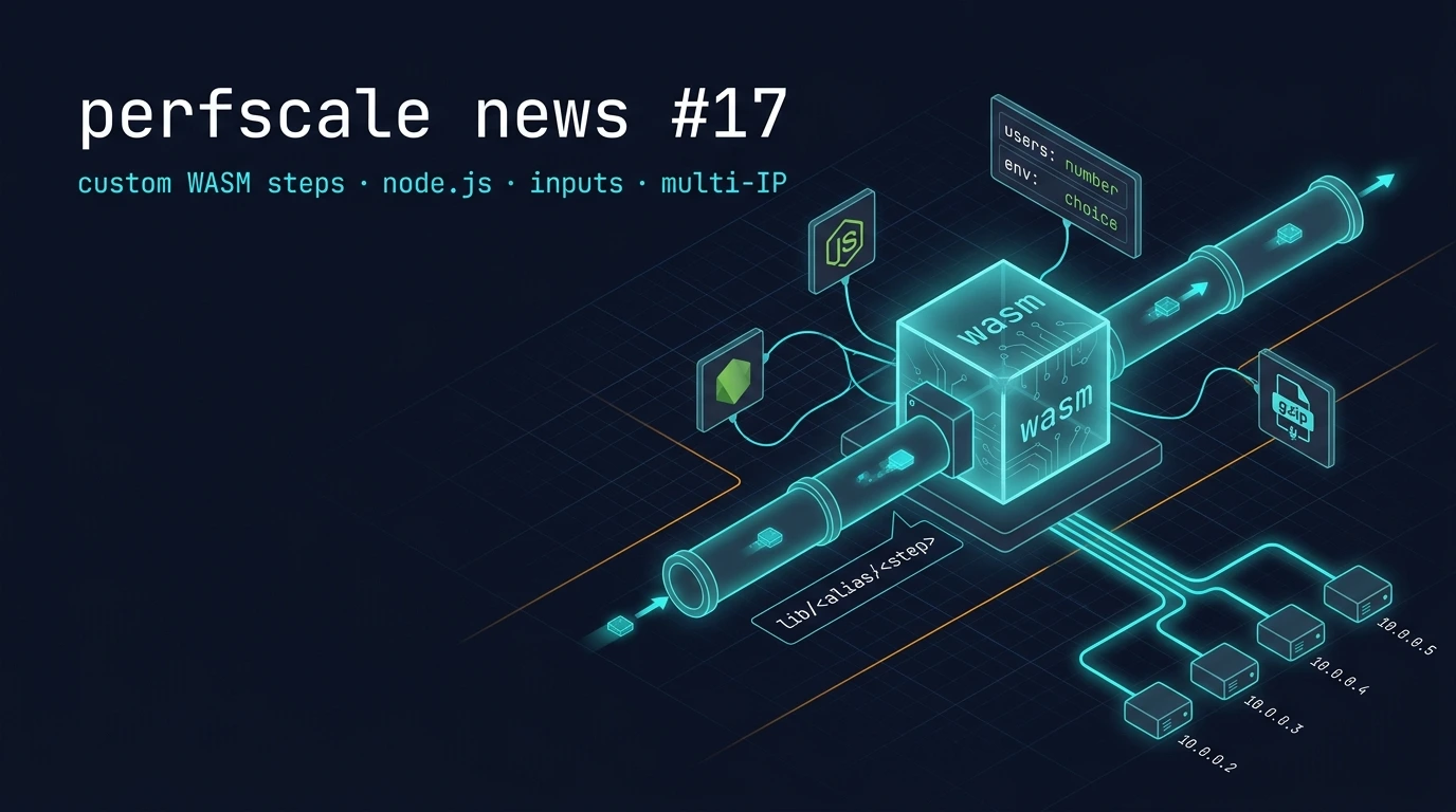Perfscale news #17. Свои шаги на WASM (RFC 009), Node.js-шаги, Faker и нагрузка с нескольких IP и типизированный инпут
