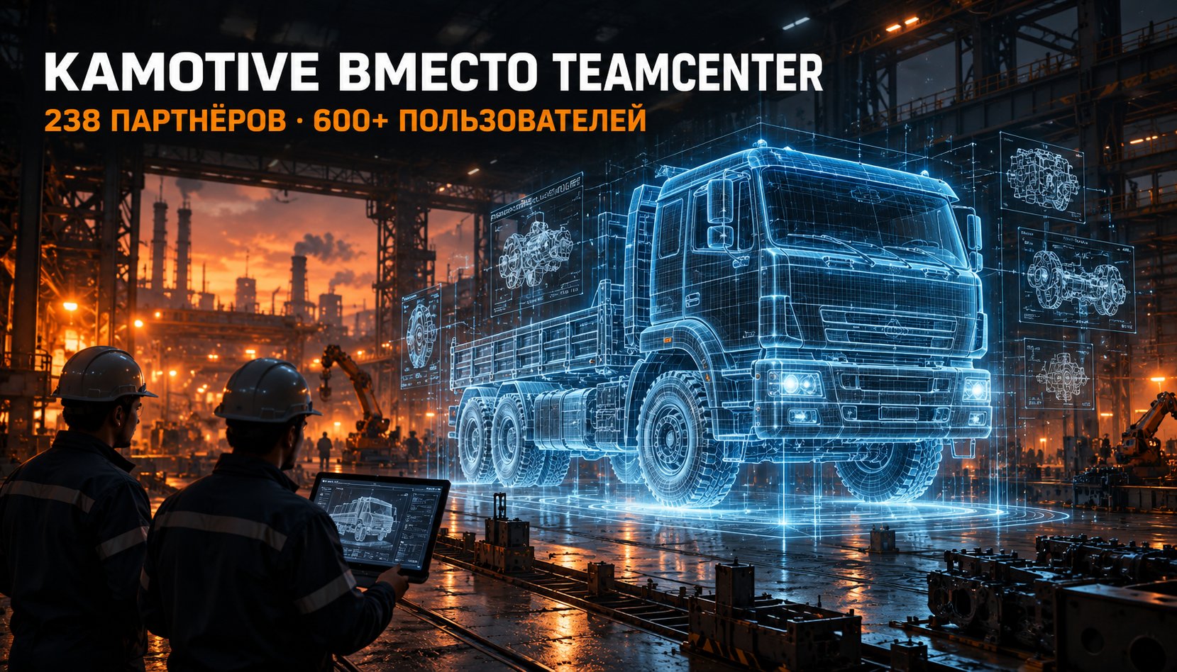 КАМАЗ заменил модуль зарубежного Teamcenter своей разработкой — сейчас в ней работают 238 организаций-партнёров