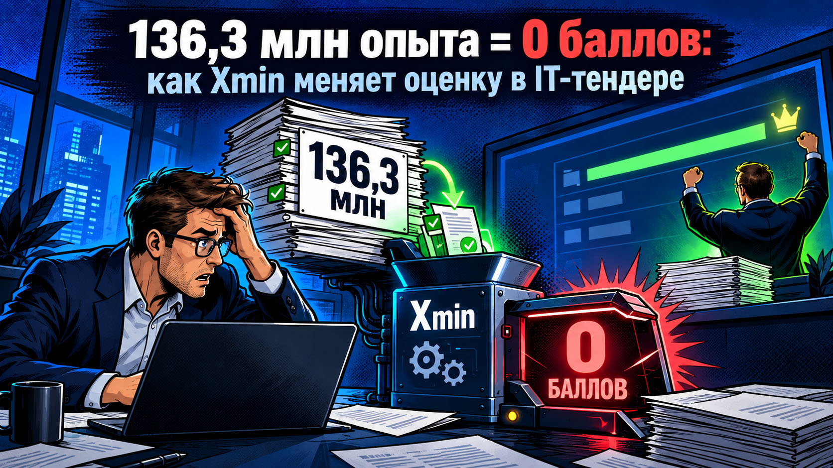 136,3 млн опыта = 0 баллов: как Xmin меняет оценку в IT-тендере