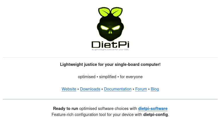 Выпуск обновления дистрибутива для одноплатных ПК DietPi 10.8