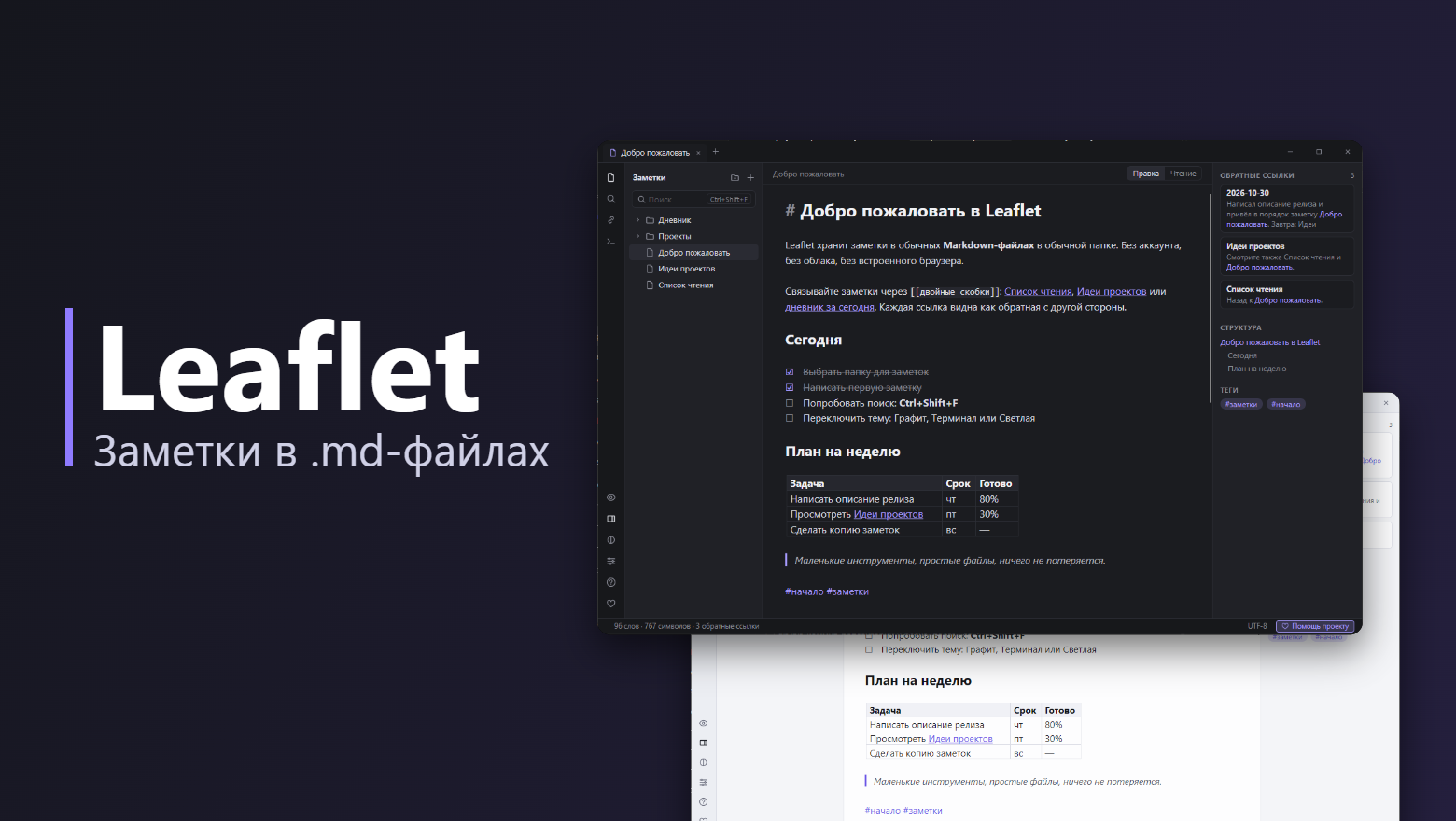 Заметочник для Windows на Markdown без WebView: C#, Avalonia и AvaloniaEdit, запуск за секунду