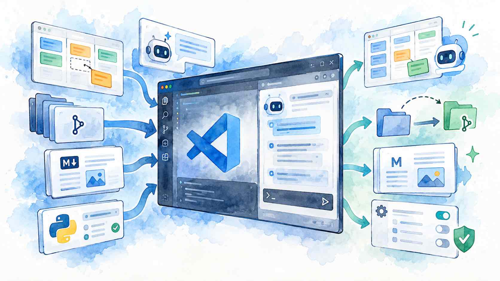 Вышел VS Code 1.142: интерактивные панели для ИИ-агентов, перенос чатов и улучшения Markdown