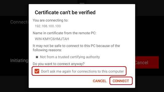 Для данного сервера сертификат недействителен