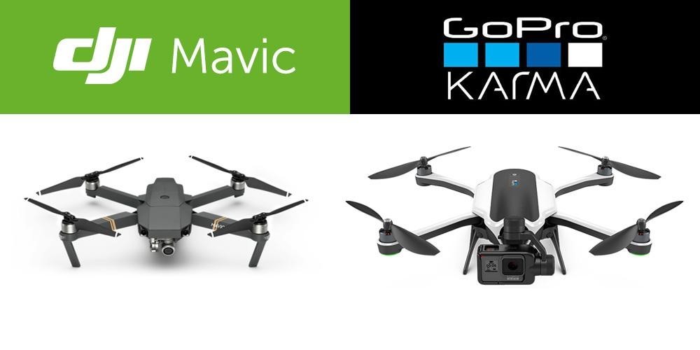 GoPro Karma vs DJI Mavic Pro: какой из двух складных дронов лучше?
