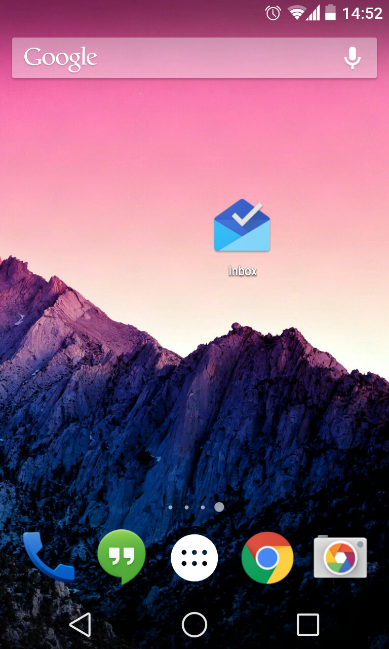 Приложение Inbox на Android