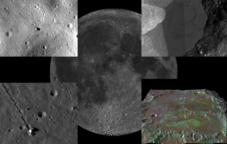 Интерактивная карта луны высокого разрешения