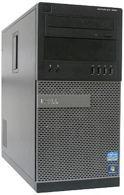 Вид системного блока Dell OptiPlex 990 спереди и сбоку