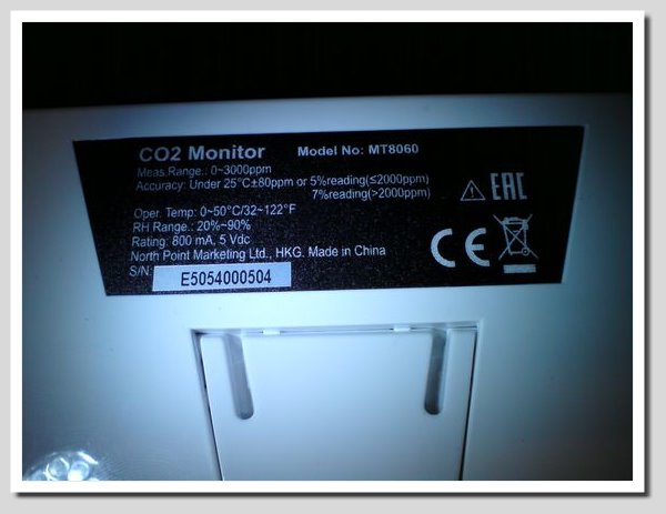 Детектор углекислого газа со2 датчик качества воздуха