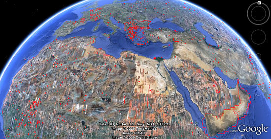 [Июльские обновления изображений Google Earth.]