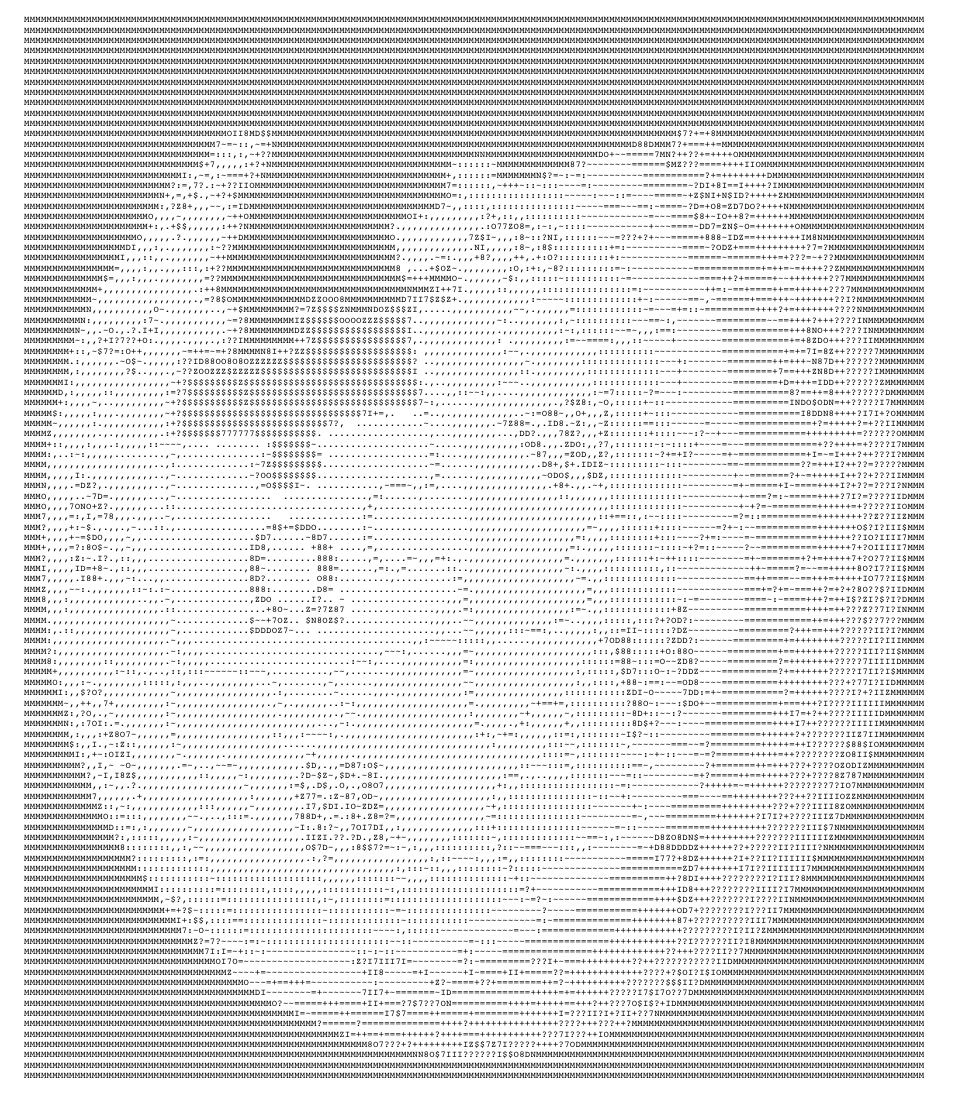 Wikipedia logo in ASCII art