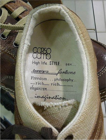 Web 2.0 style shoes