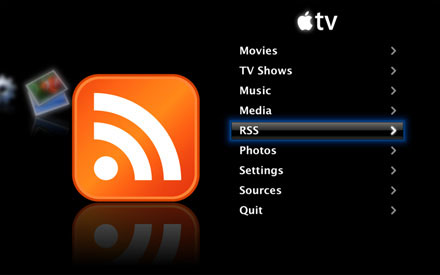 RSS-channels in Apple TV