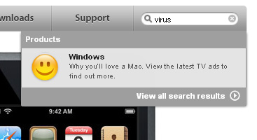 windows virus apple