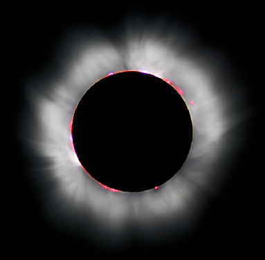 Amalthea total solar eclipse