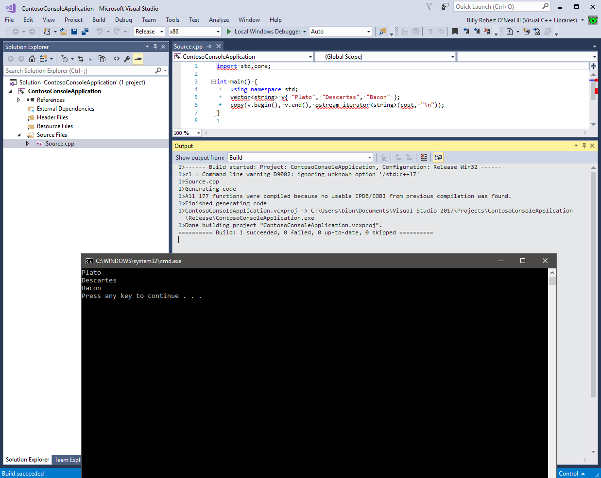 Visual Studio c++ консоль. Среда разработки c++ Visual Studio. Модуль в Visual Studio. Сборка в Visual Studio.