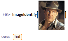 When we gave it a picture of Indiana Jones, it zeroed in on the hat