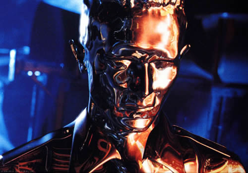 T1000, a liquid metal robot.  Movie Terminator 2