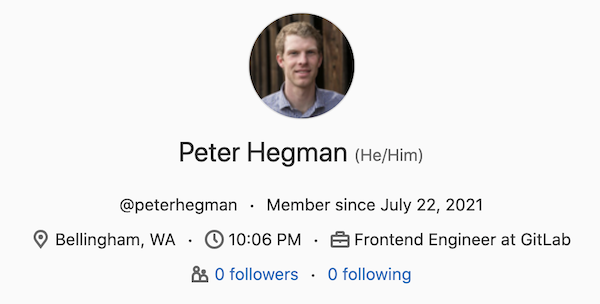 Display local time on user's profile