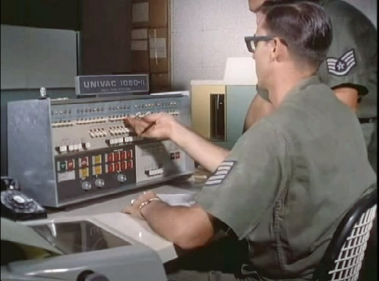Univac 1050-II, 1964, first computer using ASCII (wikipedia)