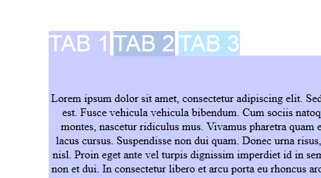 css tabs