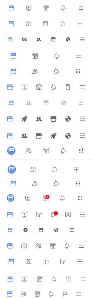 A designer has collected at least 66 (!!!) active versions of Facebook app’s navbar