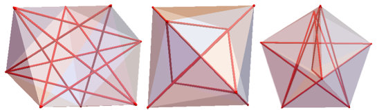 Views of the 8-BLP with the red tubes showing unit-length diagonals