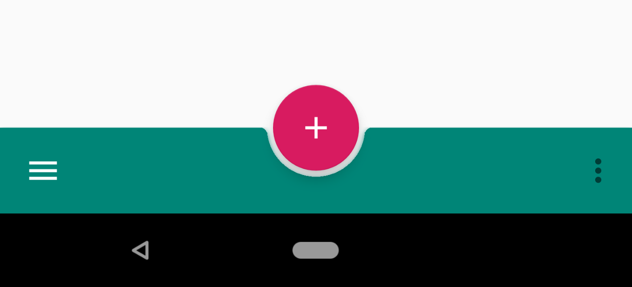 BottomAppBar implementation.  Part 1: Material Components for Android