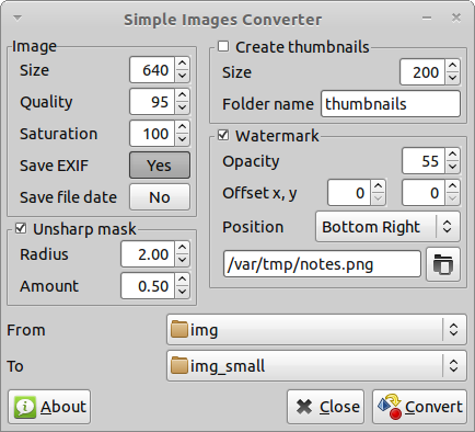 Simple Images Converter