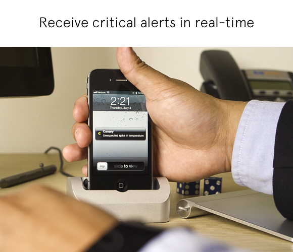 Receive critical alerts in real-time