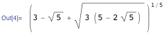 Algebraic number as nested radicals