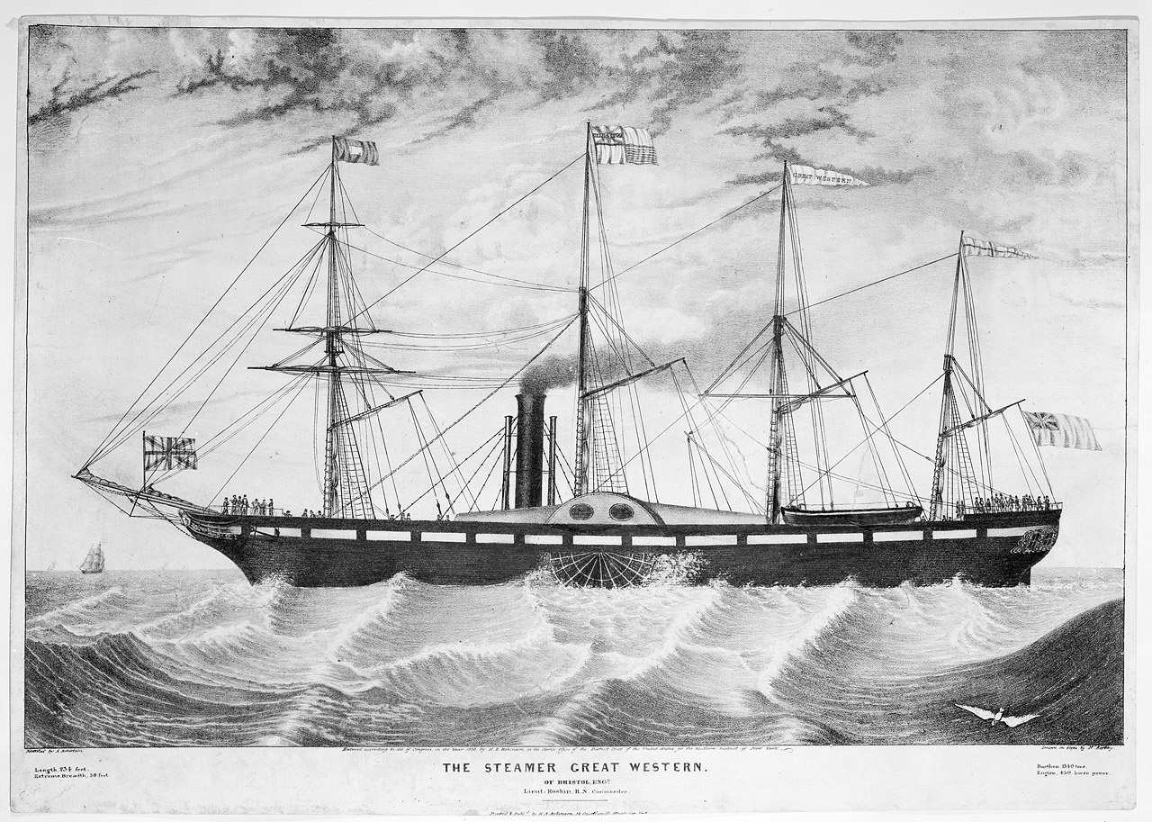 Пароход Грейт Уэстерн 1838. Пароход Сириус 1838. Грейт вестерн корабль. Пароход Архимед 1838.