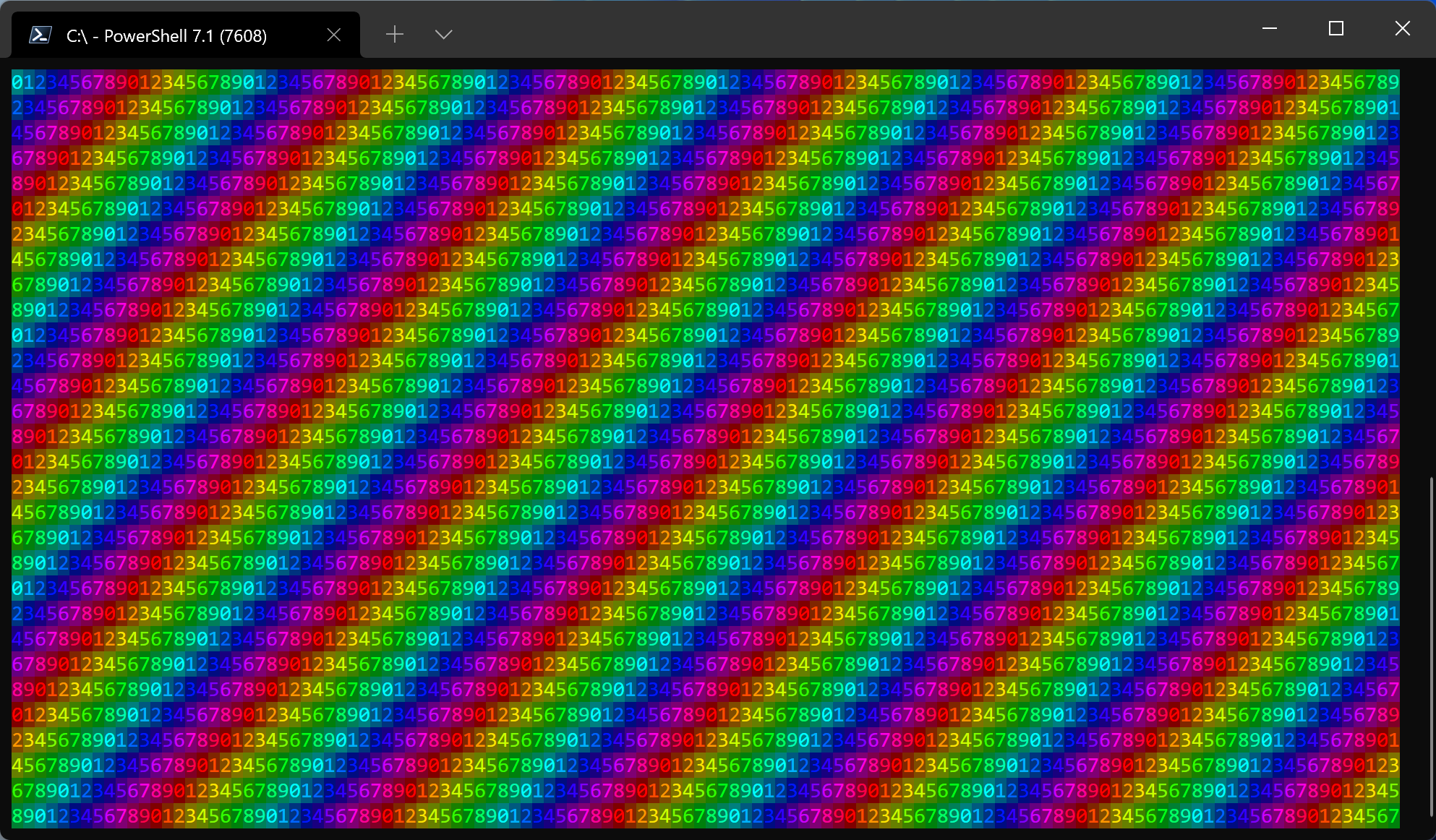 [Перевод] Сколько цветов может выдержать Windows Terminal?