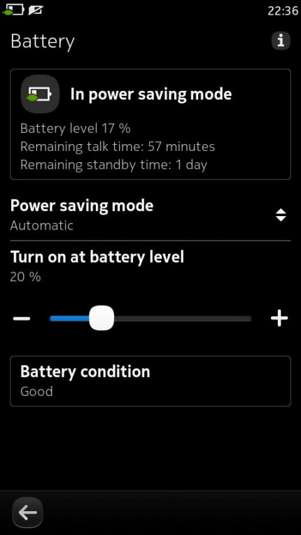 battery setup in Nokia N9