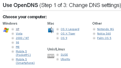 Use OpenDNS