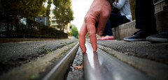 Fingers on the rails