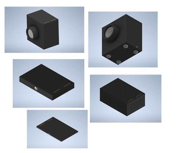 Одна из получившихся концепций модульной камеры – 3D-модель в Autodesk Fusion 360