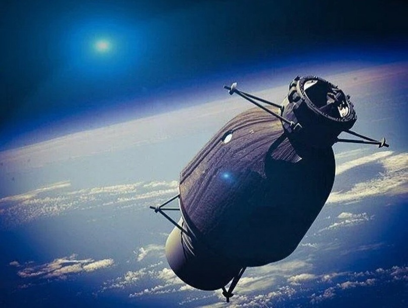 Полёт многоразового пилотируемого космического корабля «Заря» в представлении современного художника