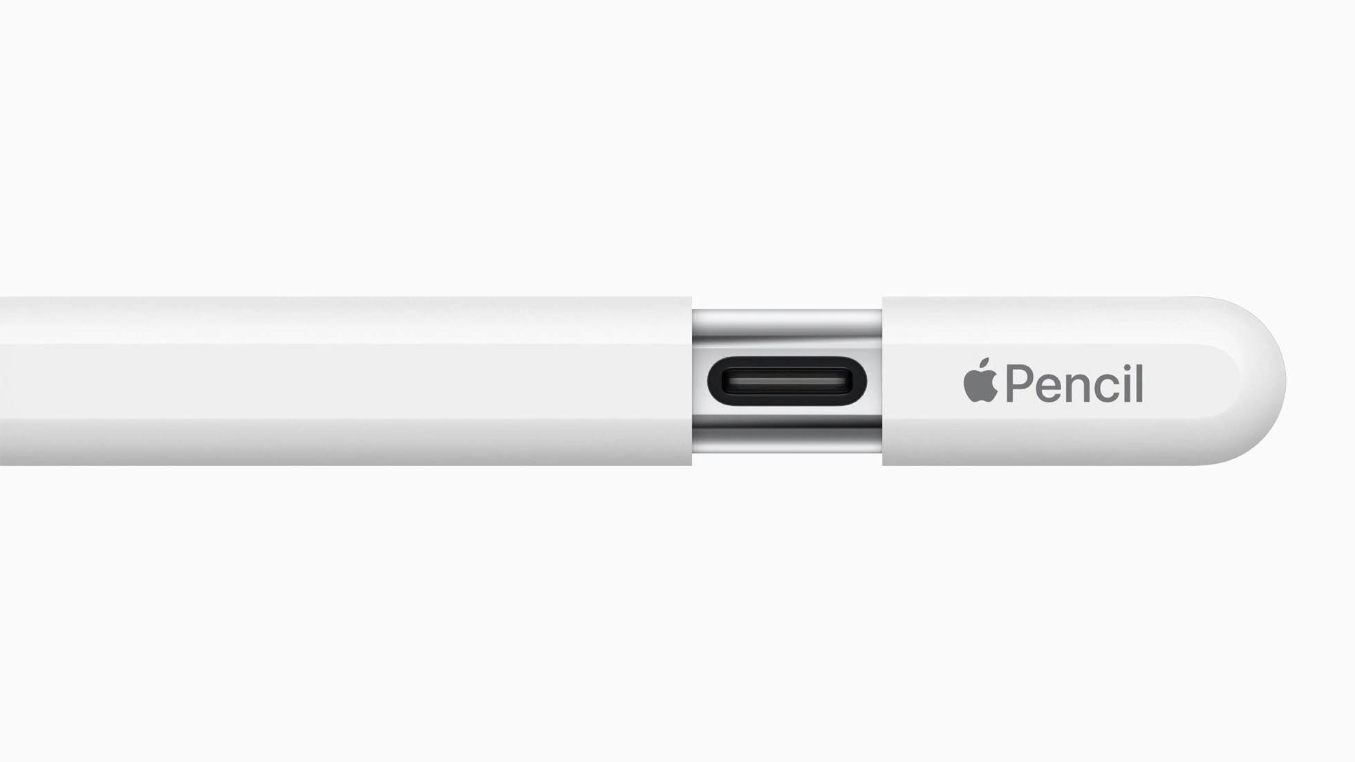 Колпачок на конце карандаша не съёмный и просто отодвигается, под ним и находится порт USB-C для зарядки