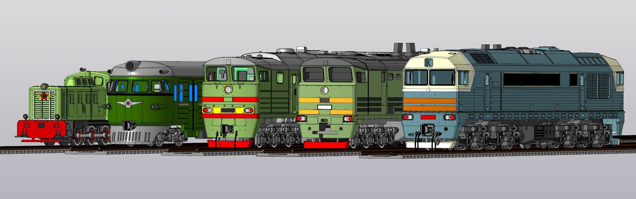 Масштабные модели локомотивов. Автор Станислав Каракин