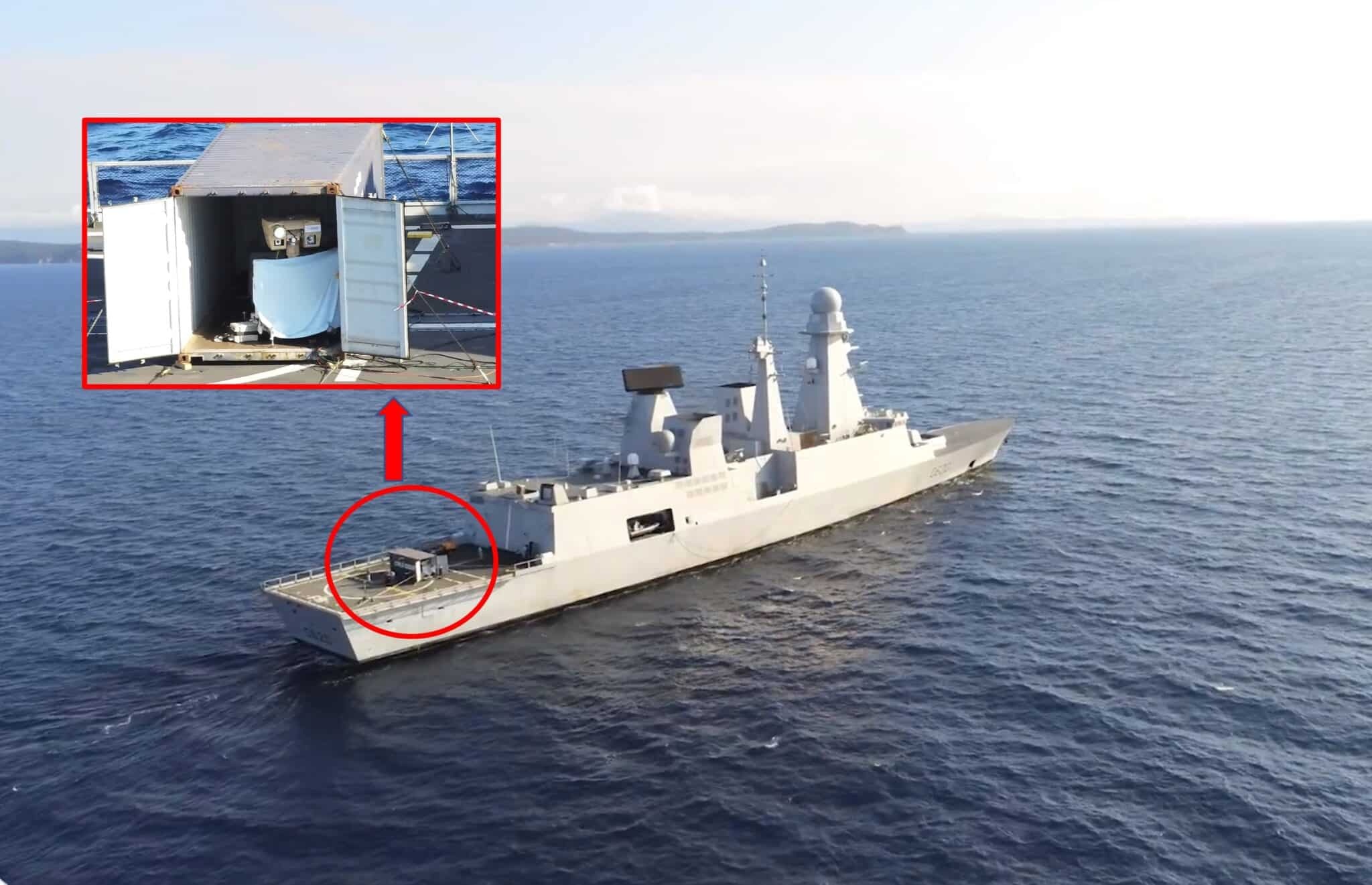 HELMA-P, источник: https://www.navalnews.com/naval-news/2023/06/french-navy-tests-helma-p-laser-weapon-from-horizon-destroyer/