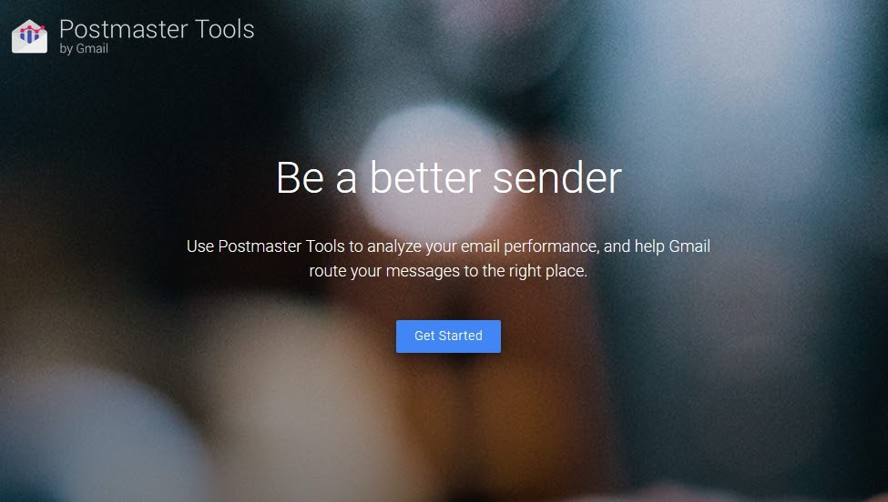 Главная страница Postmaster Tools от Google